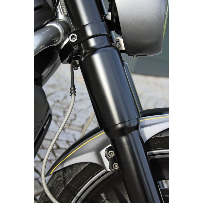 Kåpa gaffelrör Cult-Werk 2 blanksvart nedre V-Rod, NIGHT ROD, NIGHT ROD