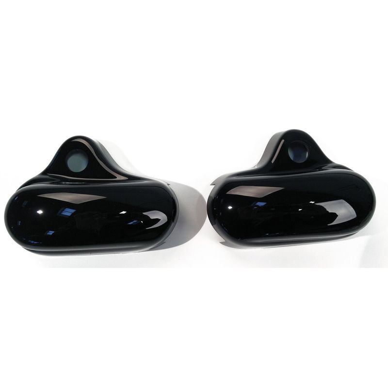 Kåpa hjulaxel bak Cult-Werk blanksvart XL Sportster 04-22 (2-pack)