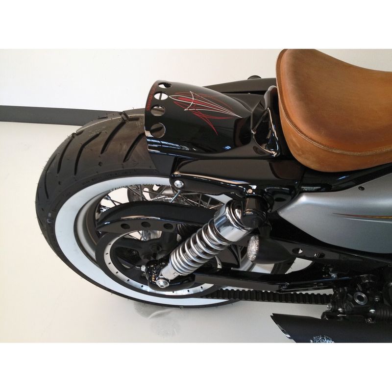 Bakskärm Cult-Werk Short Bobber mattsvart XL Sportster 04-22