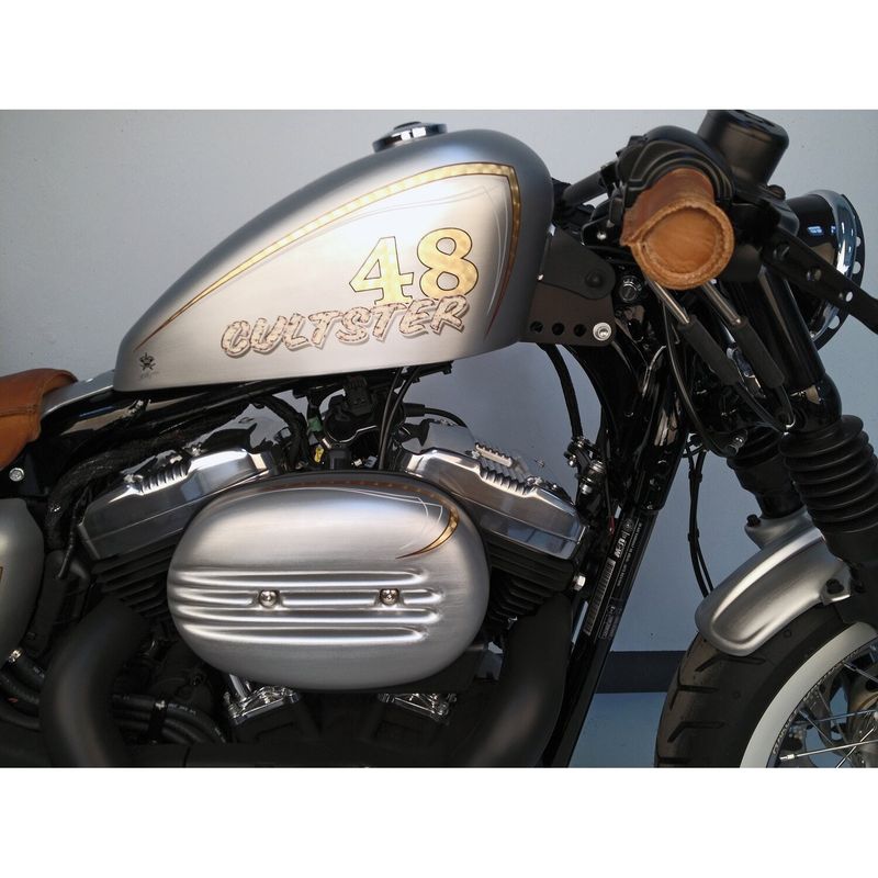 Luftfilterlock Cult-Werk matt XL Sportster with stock oval