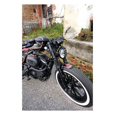 Framskärm Cult-Werk Bobber mattsvart XL Sportster 11-22