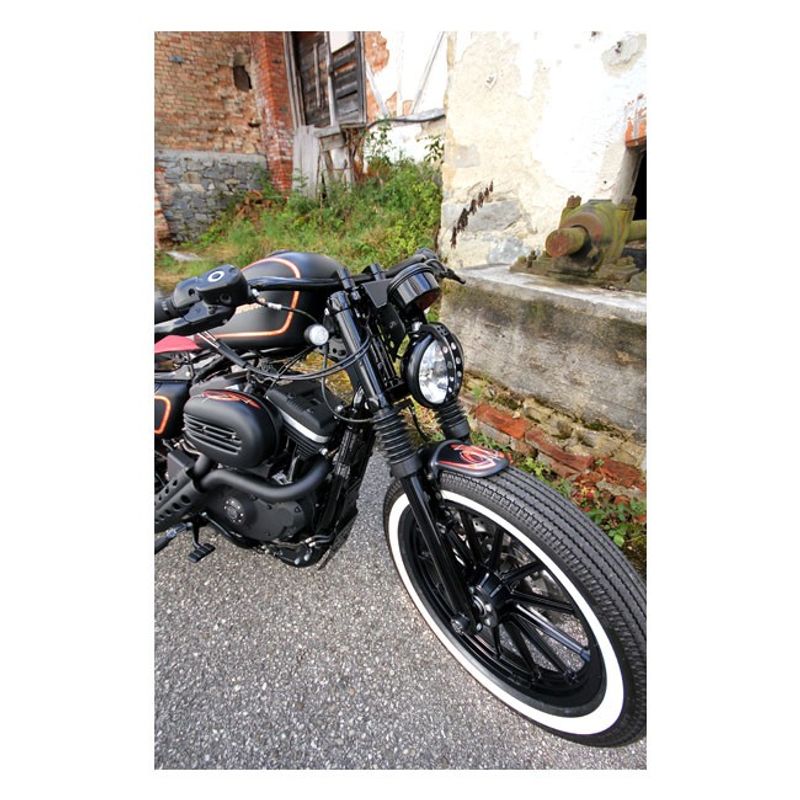 Framskärm Cult-Werk Bobber mattsvart XL Sportster 11-22