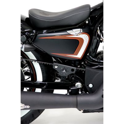 Skydd rem Cult-Werk övre kort svart XL Sportster 04-22