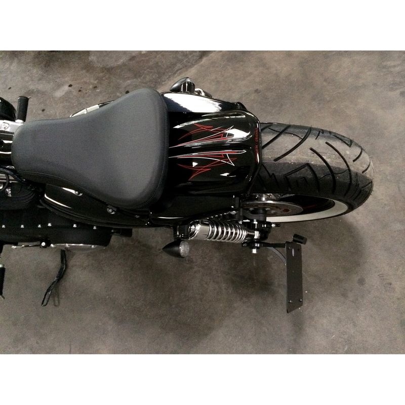 Bakskärm Cult-Werk Old School XL Sportster 04-22 blanksvart
