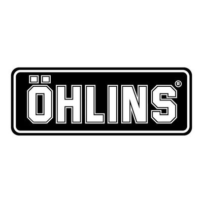 Dekal Öhlins svart vit 210mm x 79mm