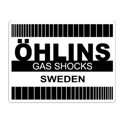 Dekal Öhlins svart 63mm x 47mm