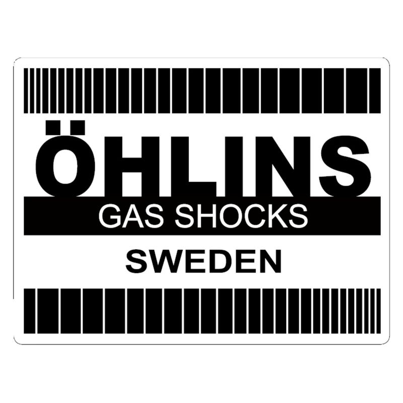 Dekal Öhlins svart 63mm x 47mm