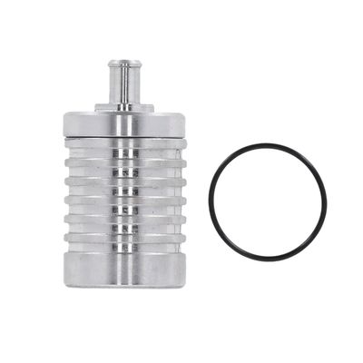 DK Custom Products, 4 stage billet catch can. Clear