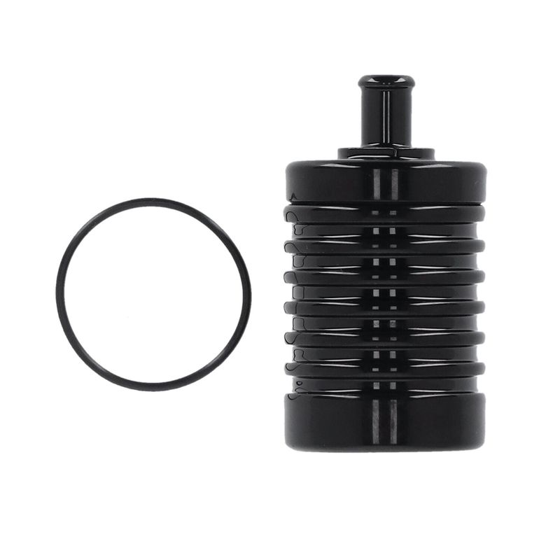 Oljeavskiljare DK Custom Products 4-stegs billet svart