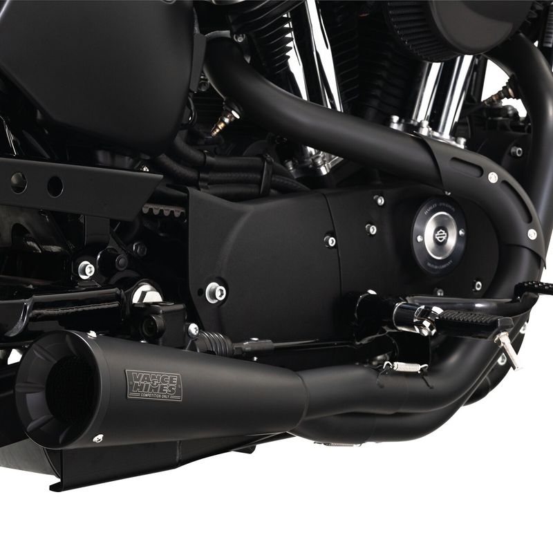 Avgassystem Vance & Hines 2 1 rostfri svart XL Sportster 04-13