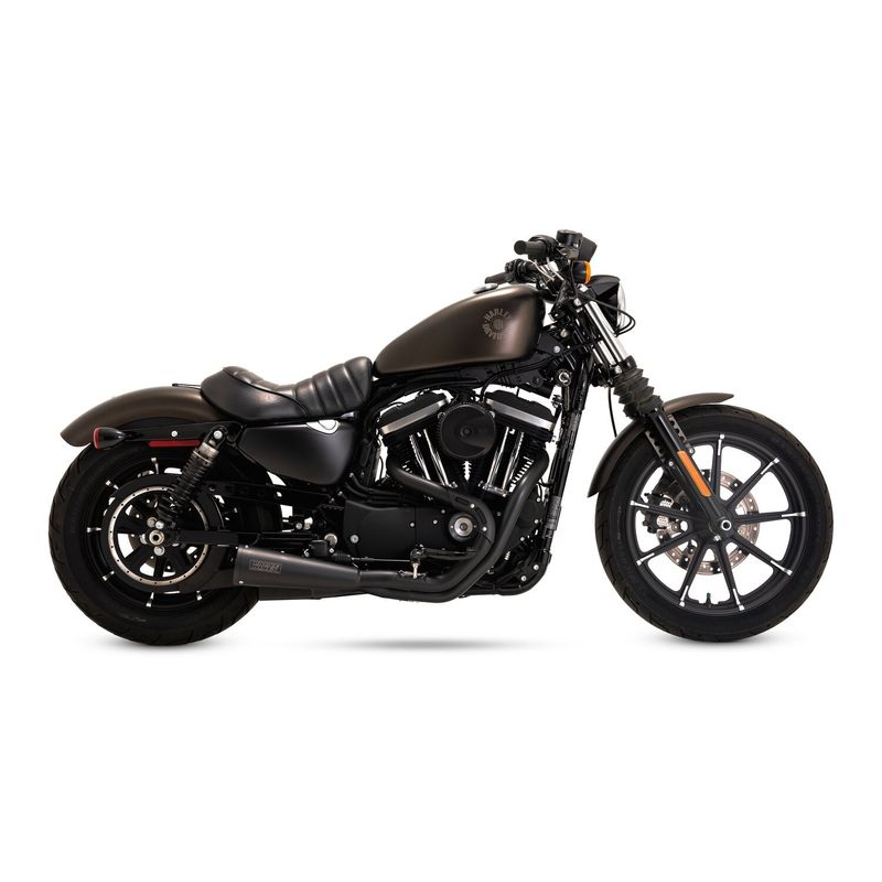 Avgassystem Vance & Hines 2 1 rostfri svart XL Sportster 04-13
