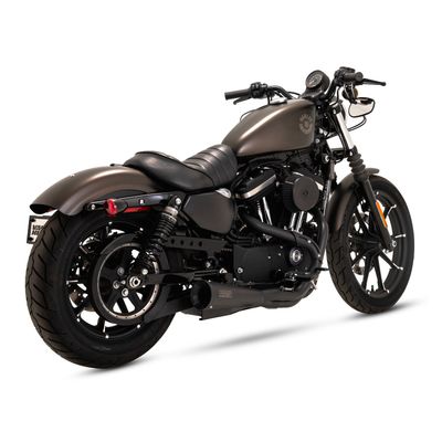 Avgassystem Vance & Hines 2 1 rostfri svart XL Sportster 04-13