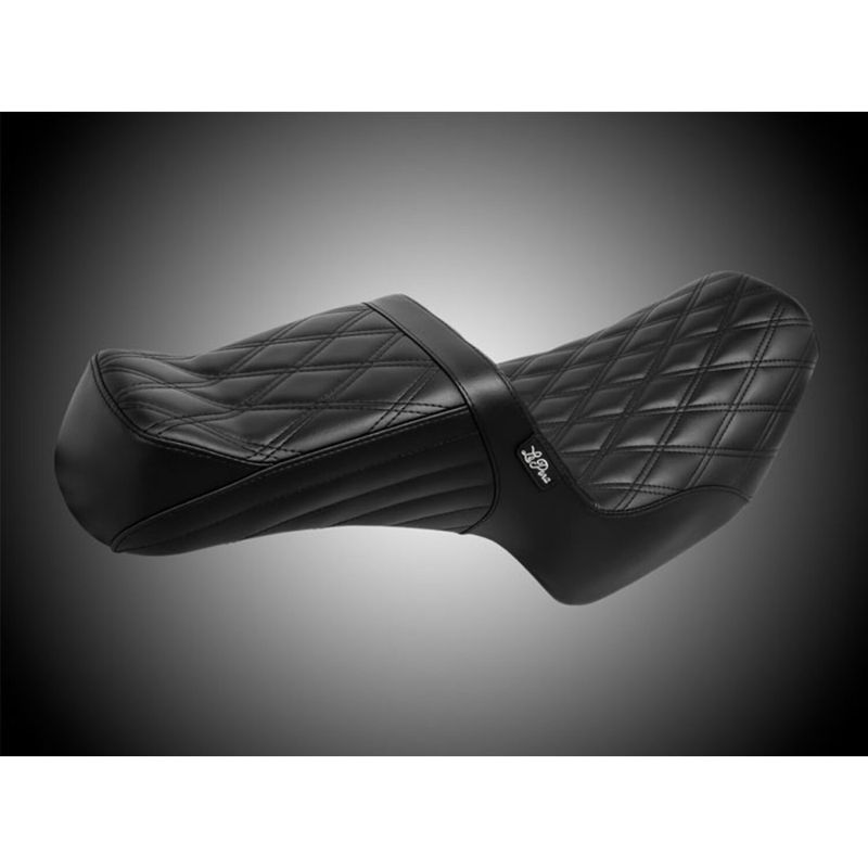 Sadel Le Pera TailWhip 2 dubbel diamond svart FXR 82-94