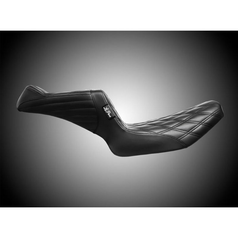 Sadel Le Pera TailWhip 2 dubbel diamond svart FXR 82-94