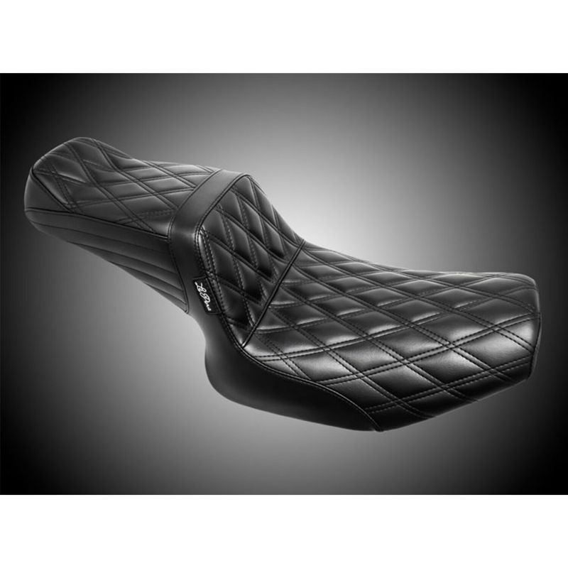 Sadel Le Pera TailWhip 2 dubbel diamond svart FXR 82-94