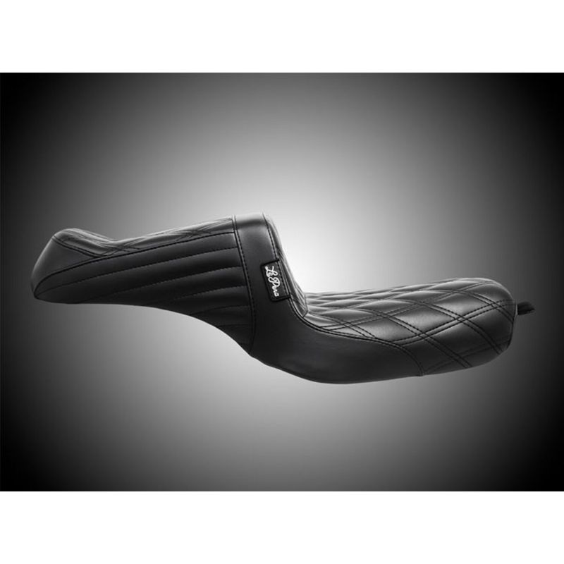Sadel Le Pera TailWhip 2 dubbel diamond svart XL Sportster 04-22