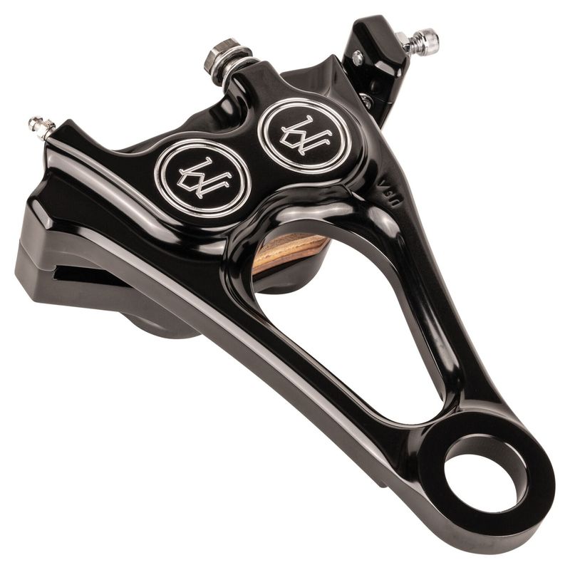 Fäste bromsok bak Performance Machine PM 4 CC svart Softail 18-26