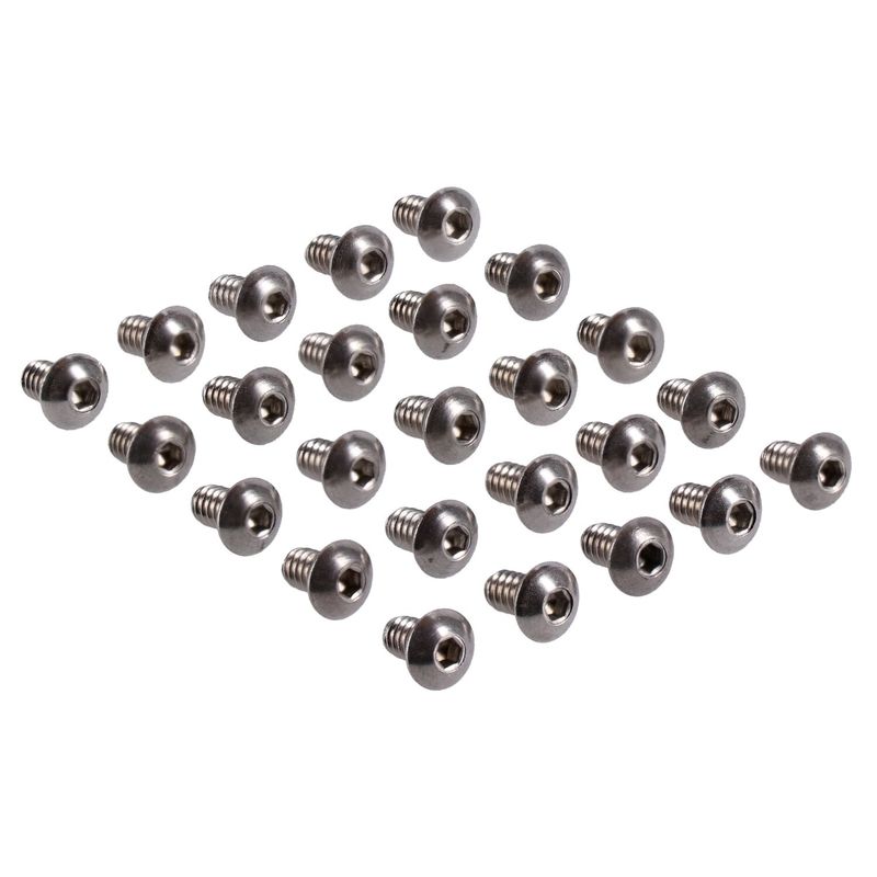 Insexskruv UNC 8-32x1/2, 13 mm lång, kullrig skalle, rostfri