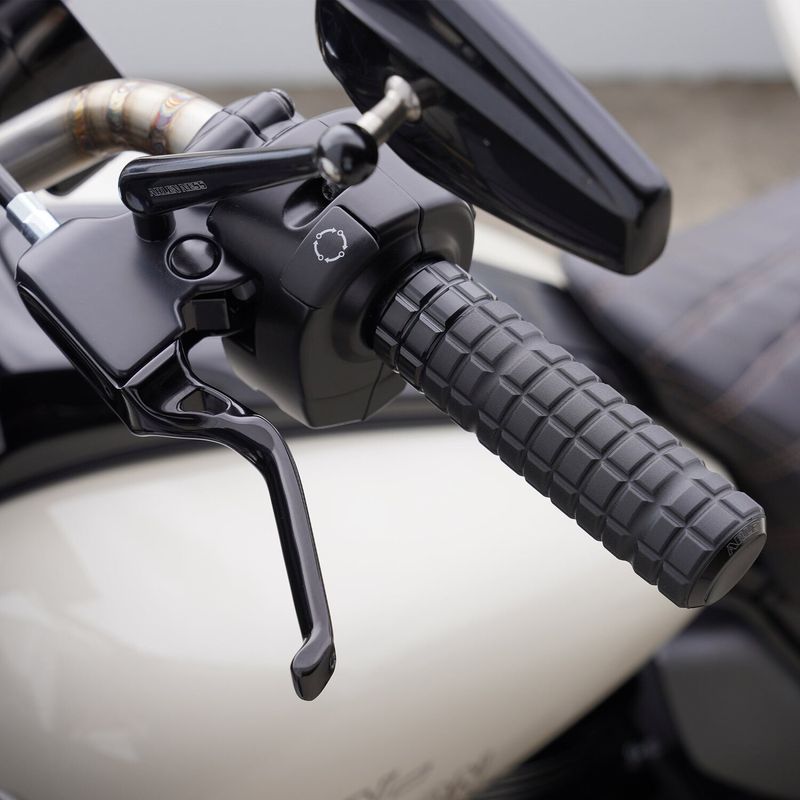 Handtagssats styre Arlen Ness Method svart Softail . With cable clutch (2-pack)