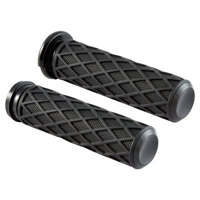 Handtag styre Arlen Ness diamond svart 08-25 (2-pack)