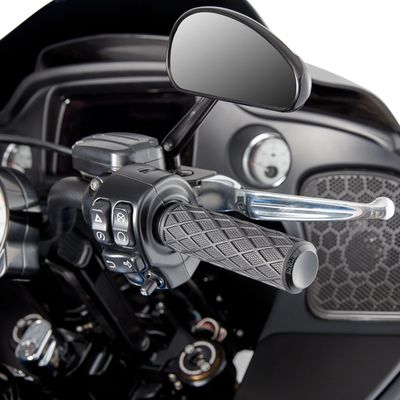 Handtag styre Arlen Ness diamond svart 74-22 (2-pack)