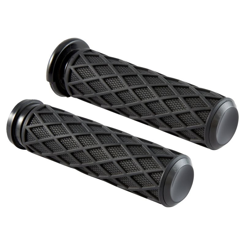 Handtag styre Arlen Ness diamond svart 74-22 (2-pack)