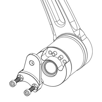 Adapter bromsarm Arlen Ness svart FLT/Touring 00-07