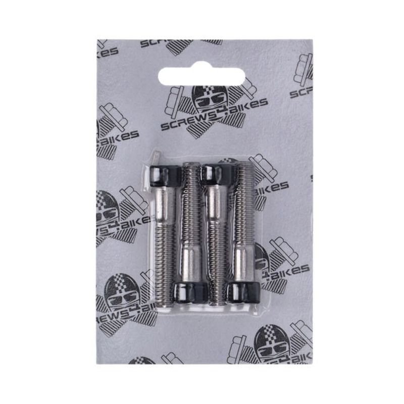 Skruvsats fram Screws4Bikes blank svart FLDE 18-20