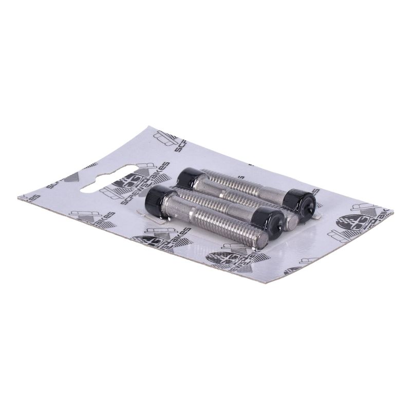 Skruvsats fram Screws4Bikes blank svart FLDE 18-20