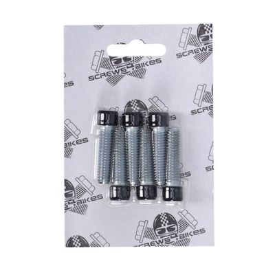 Bultsats fram Screws4Bikes Softail 18-24 blanksvart