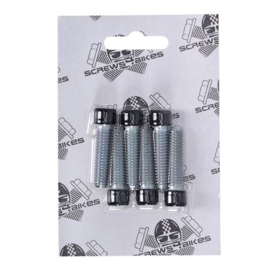 Bultsats fram Screws4Bikes Softail 18-24 blanksvart