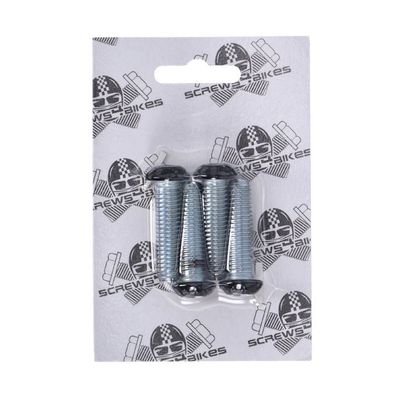 Skruvsats fram Screws4Bikes 4x SH blank svart stål XL Sportster 04-20 GK.HD.4.sw