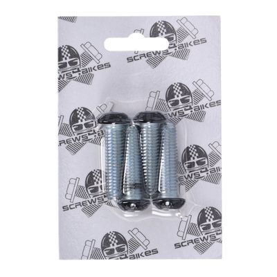 Skruvsats fram Screws4Bikes 4x SH blank svart stål XL Sportster 04-20 GK.HD.4.sw