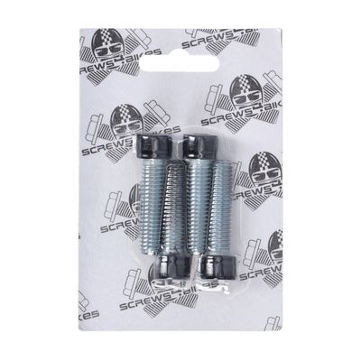 Bultsats fram Screws4Bikes 4x SH blank svart stål XL Sportster 04-20 GK.HD.1.sw