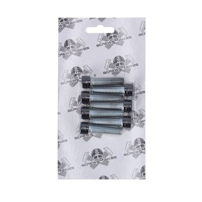 Skruvsats fram Screws4Bikes 6x SH blank svart XL Sportster 04-20