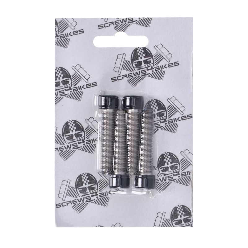 Skruvsats Screws4Bikes blank svart LK.HD.5.sw