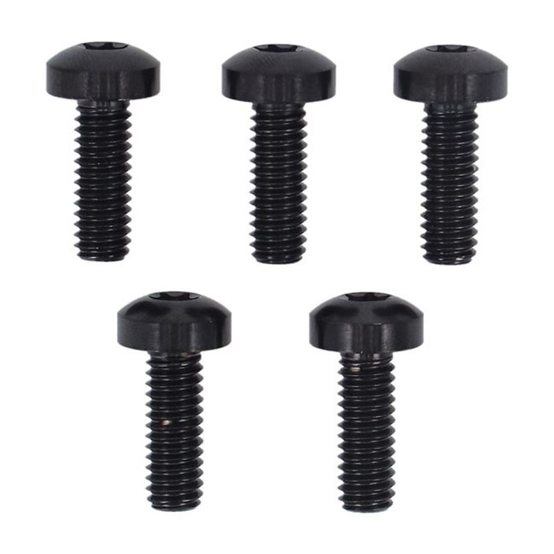 Skruvsats bromsskiva fram Screws4Bikes Titan blank svart H-D 90-25