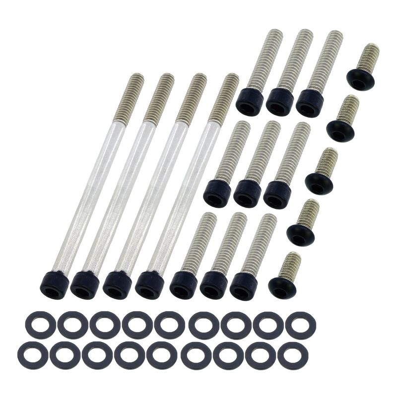 Skruvsats Screws4Bikes matt svart Dyna 06-17
