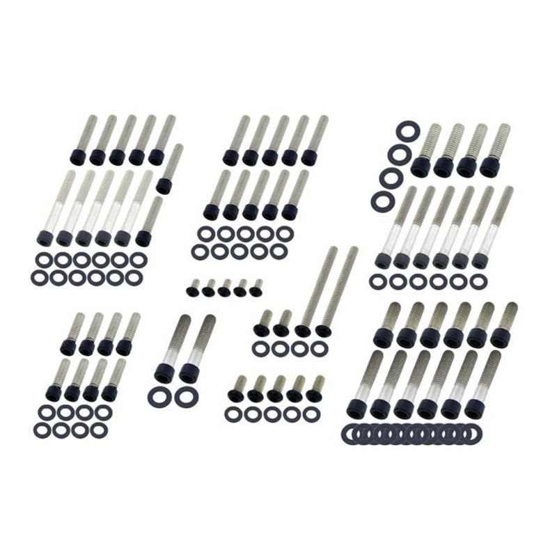 Bultsats Screws4Bikes Softail 00-06 matt