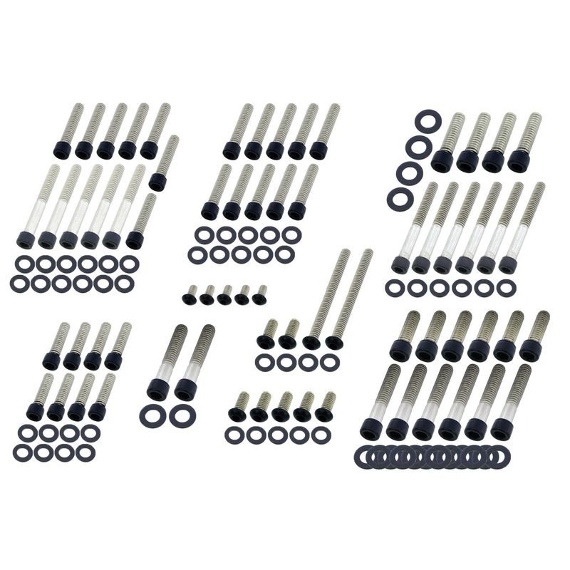 Bultsats Screws4Bikes Softail 00-06 matt