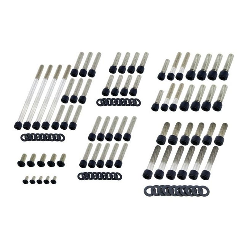 Bultsats Screws4Bikes Engine Softail 07-17 matt