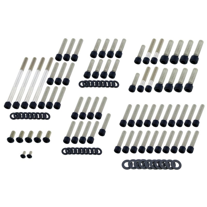 Skruvsats Screws4Bikes matt Softail with narrow frame 19-25