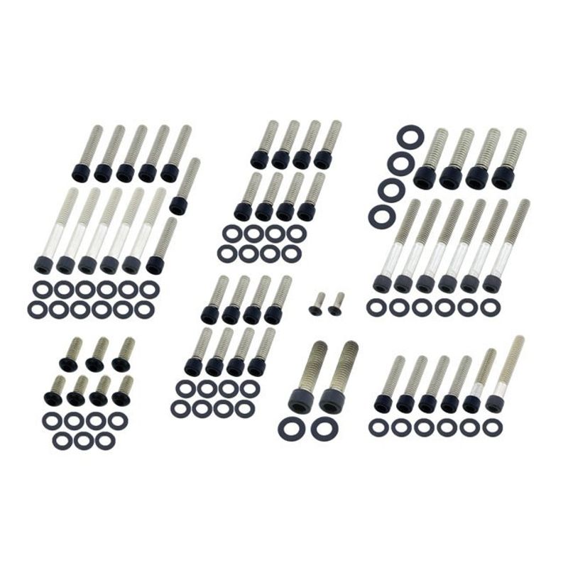 Bultsats Screws4Bikes Softail 89-98 matt