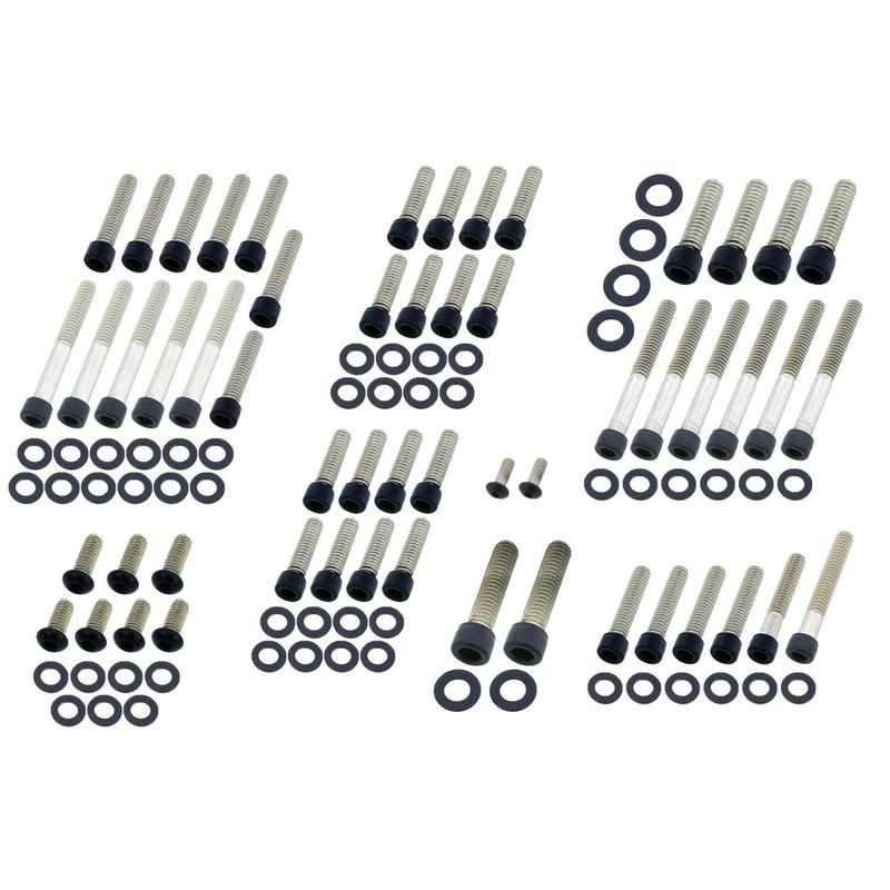 Bultsats Screws4Bikes Softail 89-98 matt