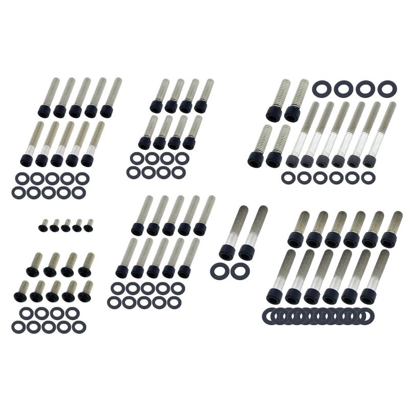 Bultsats Screws4Bikes Engine FLT/Touring 99-06 matt