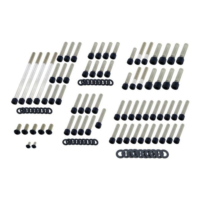 Bultsats Screws4Bikes FLT/Touring 17-25 matt