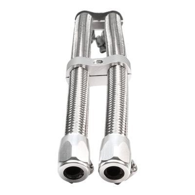Oljeslangsats Jagg 3/8" flätad silver