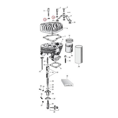 Bricka MCS G, GE 45" SV 32-73