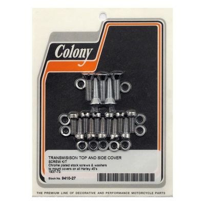 Skruvsats sidokåpa Colony 45" Flathead 37-73 krom