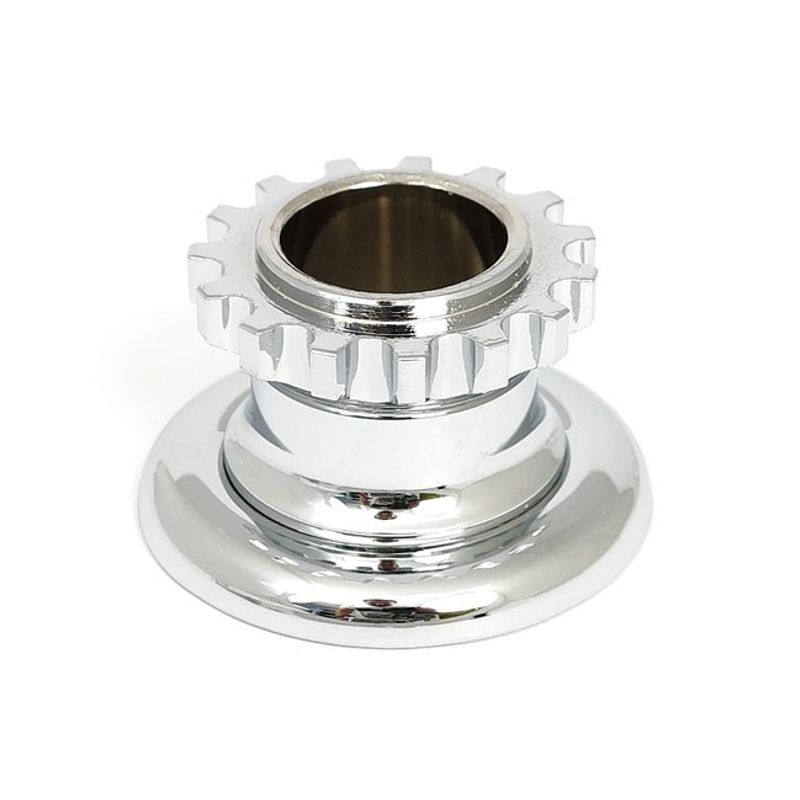 Kronmutter styrstam Springer-gaffel MCS krom Big Twin med tidig Springer